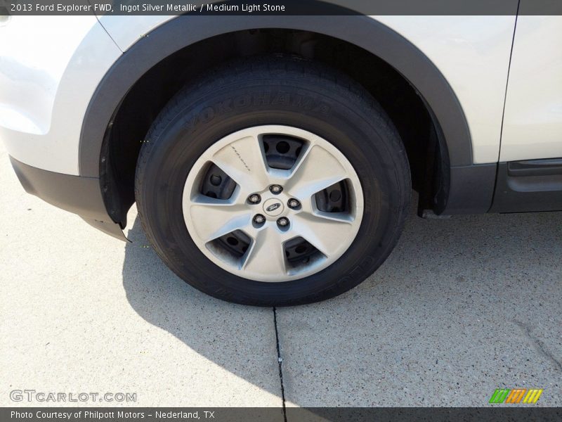 Ingot Silver Metallic / Medium Light Stone 2013 Ford Explorer FWD