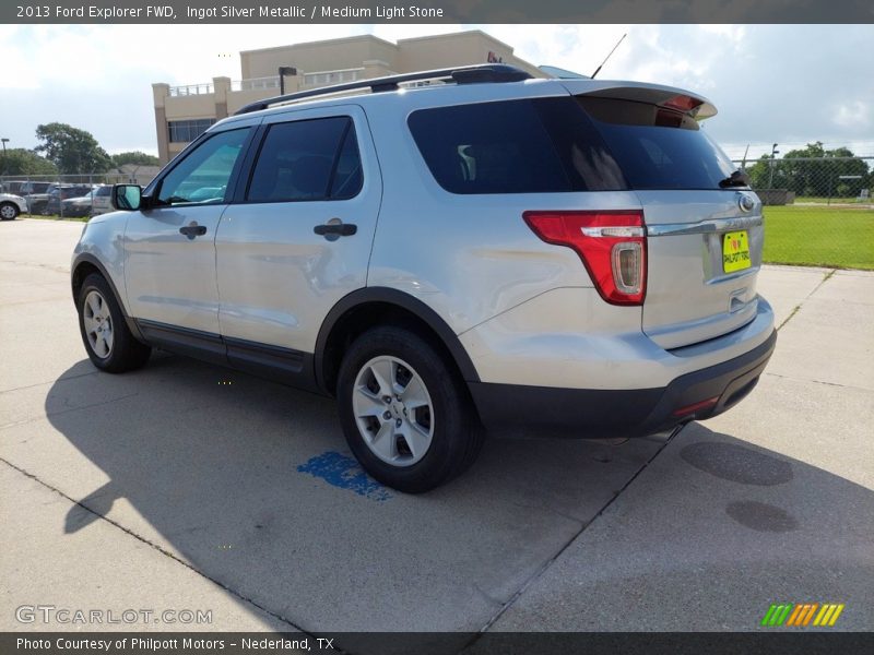 Ingot Silver Metallic / Medium Light Stone 2013 Ford Explorer FWD
