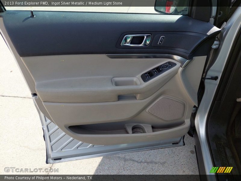 Ingot Silver Metallic / Medium Light Stone 2013 Ford Explorer FWD