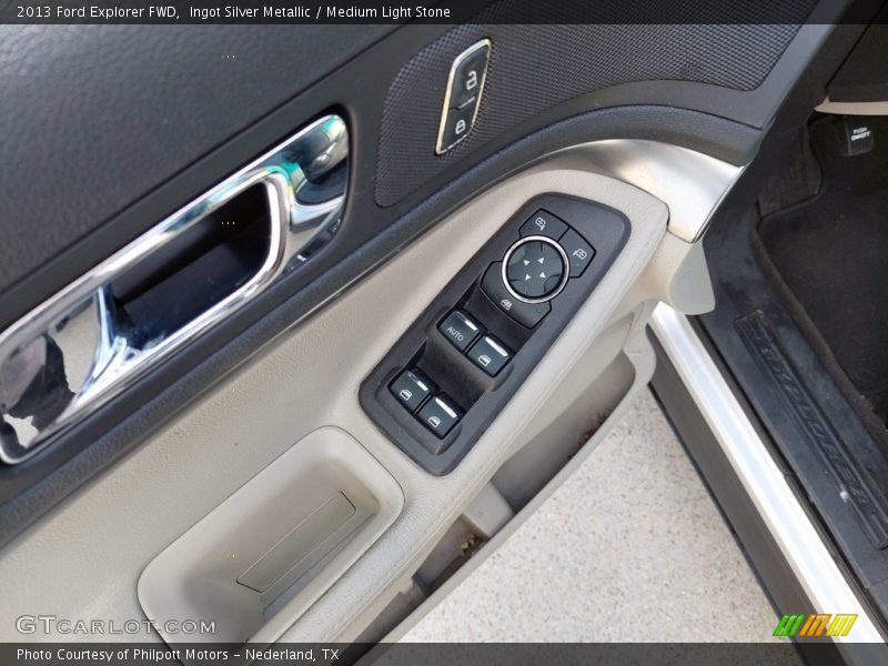 Ingot Silver Metallic / Medium Light Stone 2013 Ford Explorer FWD