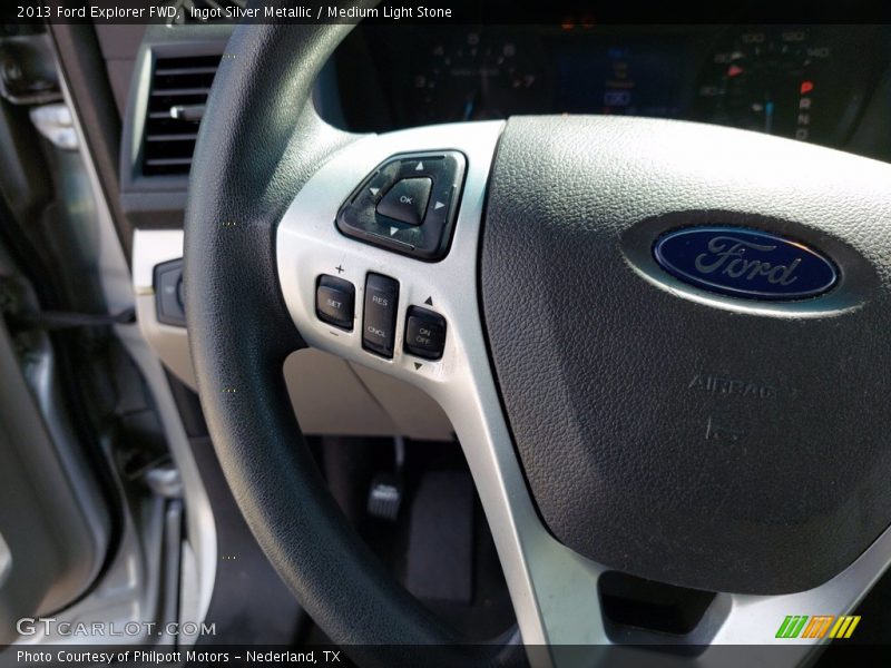 Ingot Silver Metallic / Medium Light Stone 2013 Ford Explorer FWD