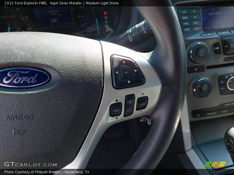 Ingot Silver Metallic / Medium Light Stone 2013 Ford Explorer FWD