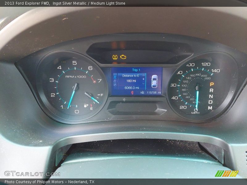 Ingot Silver Metallic / Medium Light Stone 2013 Ford Explorer FWD