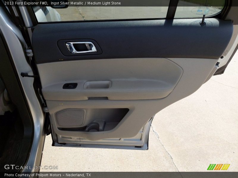 Ingot Silver Metallic / Medium Light Stone 2013 Ford Explorer FWD