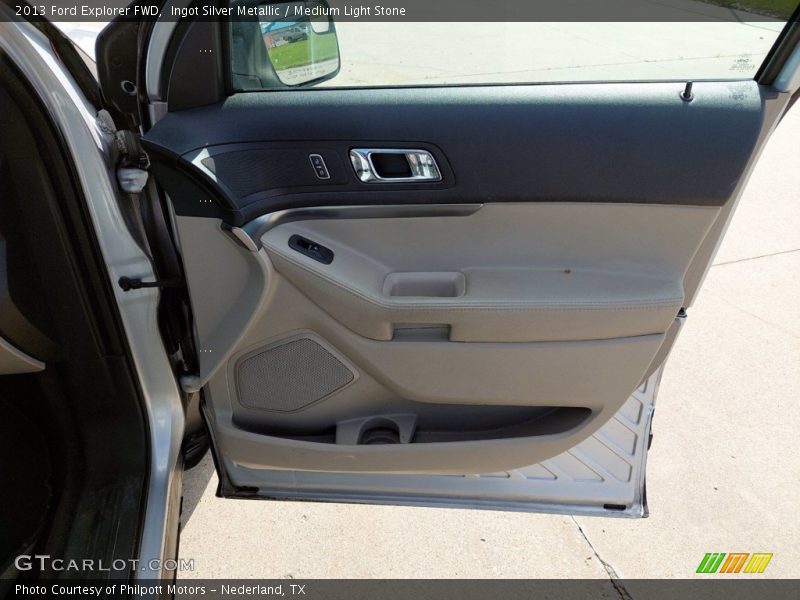 Ingot Silver Metallic / Medium Light Stone 2013 Ford Explorer FWD