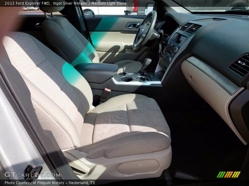Ingot Silver Metallic / Medium Light Stone 2013 Ford Explorer FWD