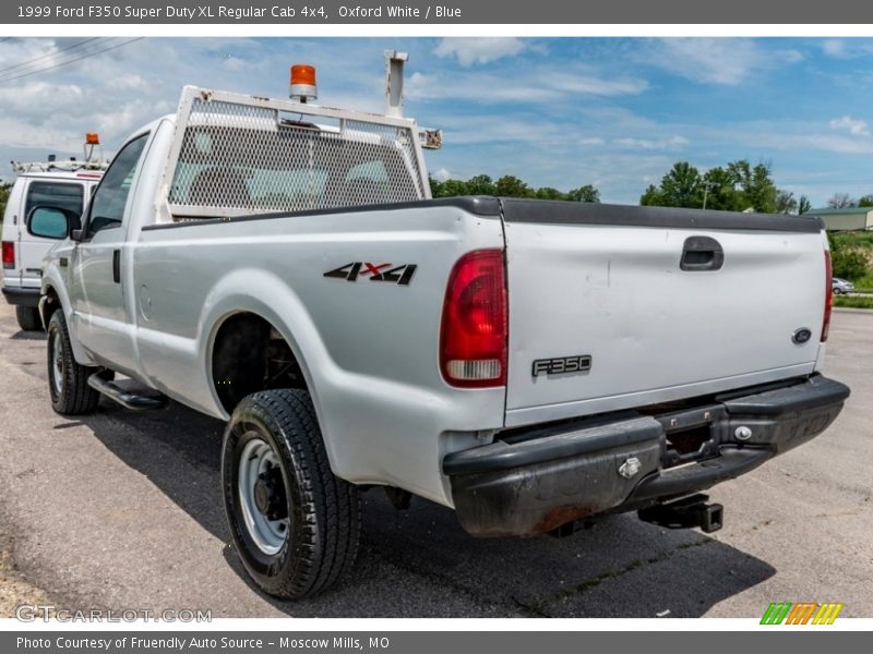 Oxford White / Blue 1999 Ford F350 Super Duty XL Regular Cab 4x4