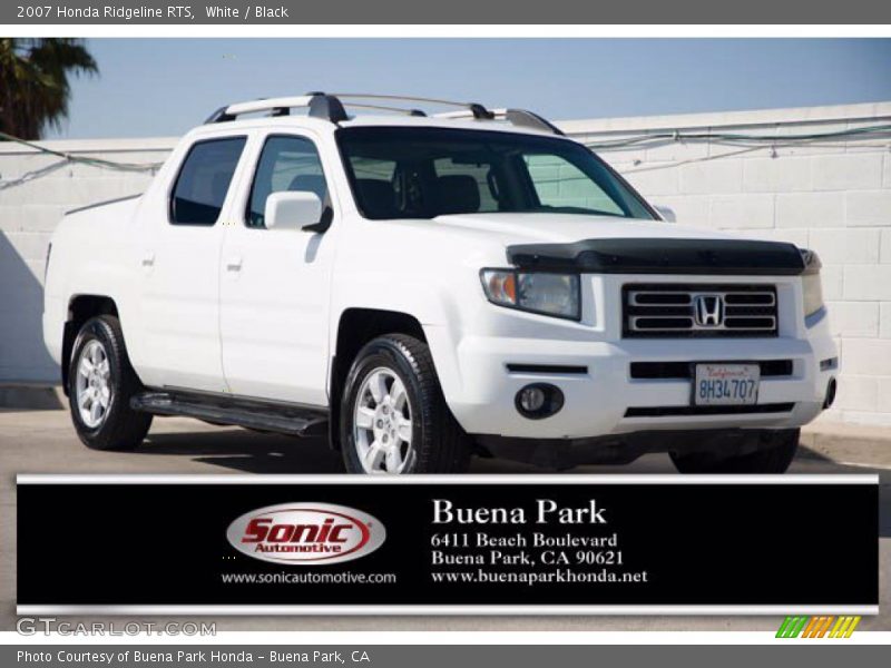 White / Black 2007 Honda Ridgeline RTS