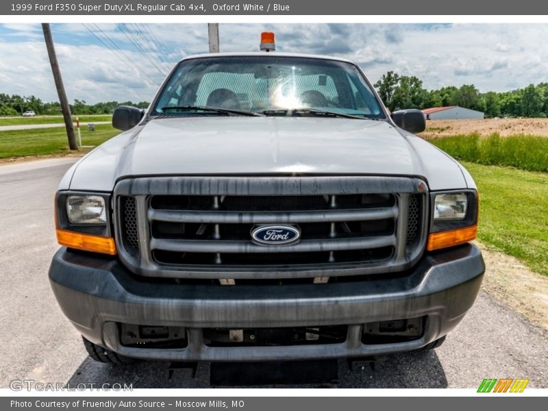 Oxford White / Blue 1999 Ford F350 Super Duty XL Regular Cab 4x4