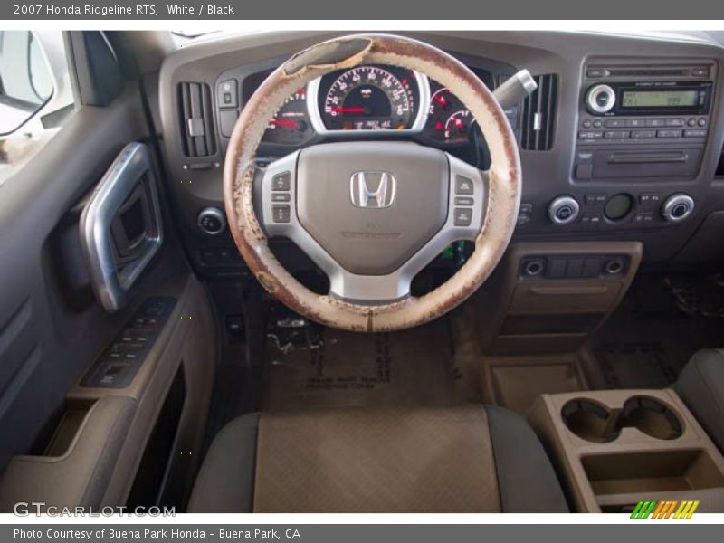 White / Black 2007 Honda Ridgeline RTS