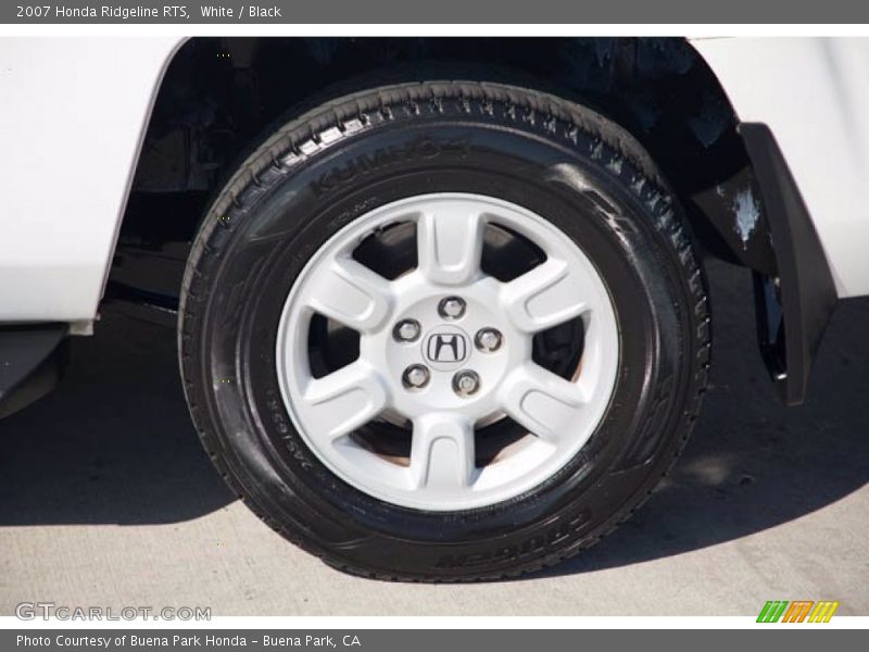 White / Black 2007 Honda Ridgeline RTS