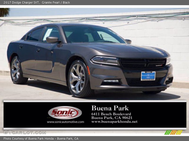 Granite Pearl / Black 2017 Dodge Charger SXT