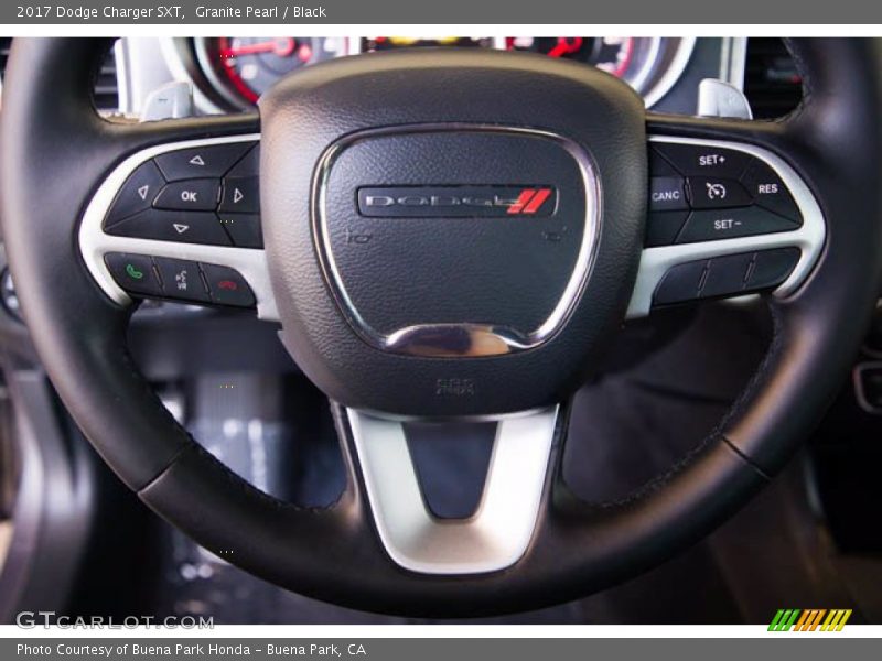 Granite Pearl / Black 2017 Dodge Charger SXT