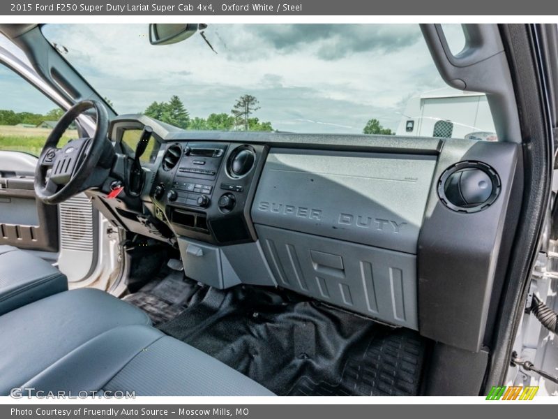 Oxford White / Steel 2015 Ford F250 Super Duty Lariat Super Cab 4x4