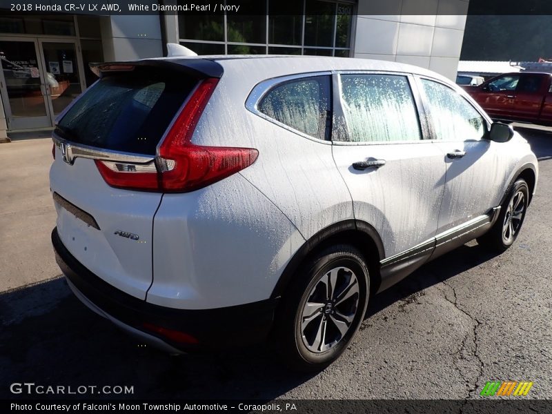 White Diamond Pearl / Ivory 2018 Honda CR-V LX AWD
