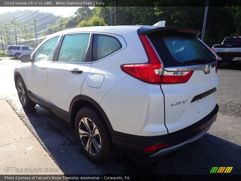 White Diamond Pearl / Ivory 2018 Honda CR-V LX AWD