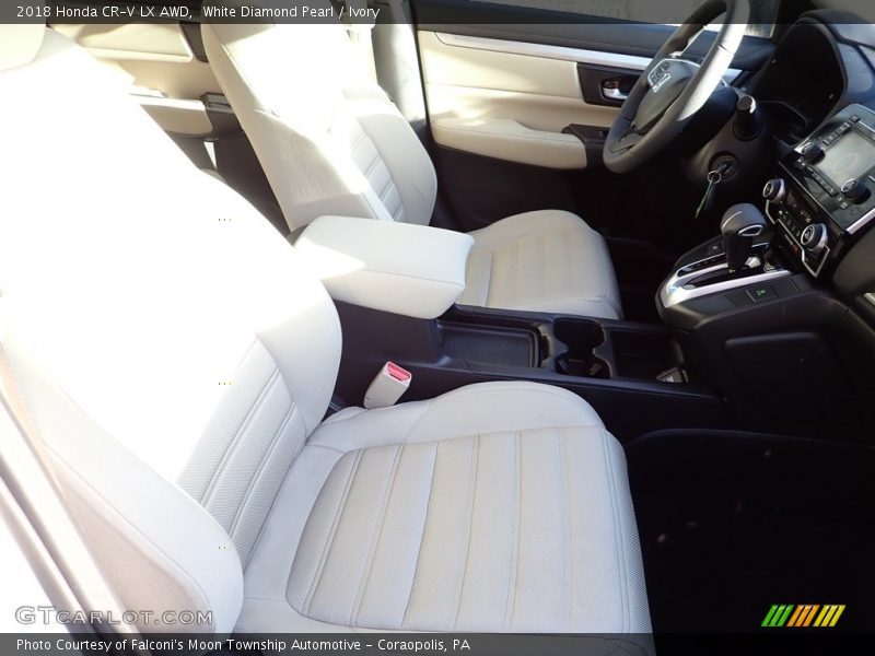 White Diamond Pearl / Ivory 2018 Honda CR-V LX AWD
