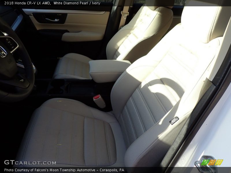 White Diamond Pearl / Ivory 2018 Honda CR-V LX AWD