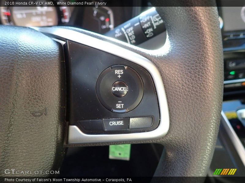 White Diamond Pearl / Ivory 2018 Honda CR-V LX AWD
