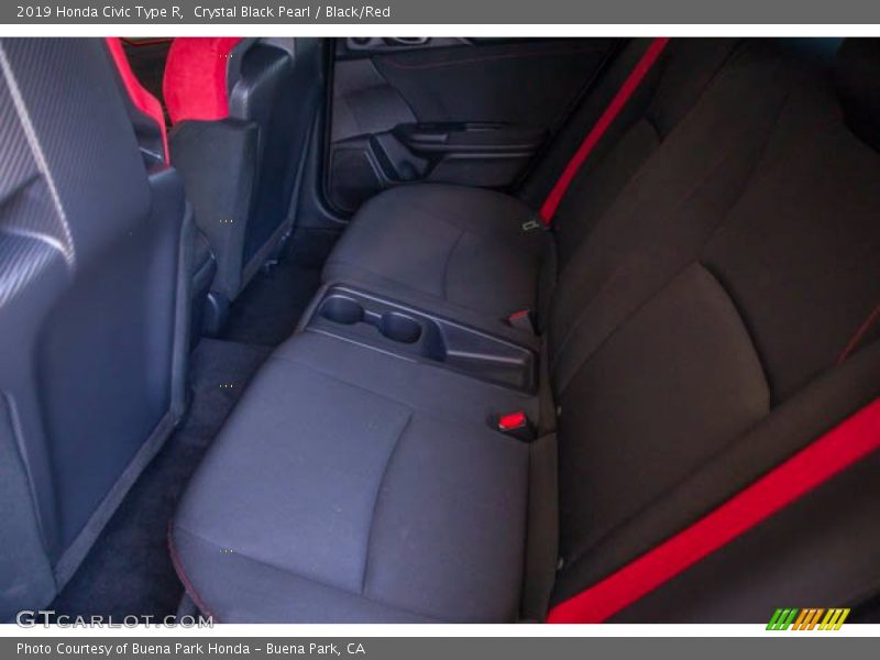 Crystal Black Pearl / Black/Red 2019 Honda Civic Type R
