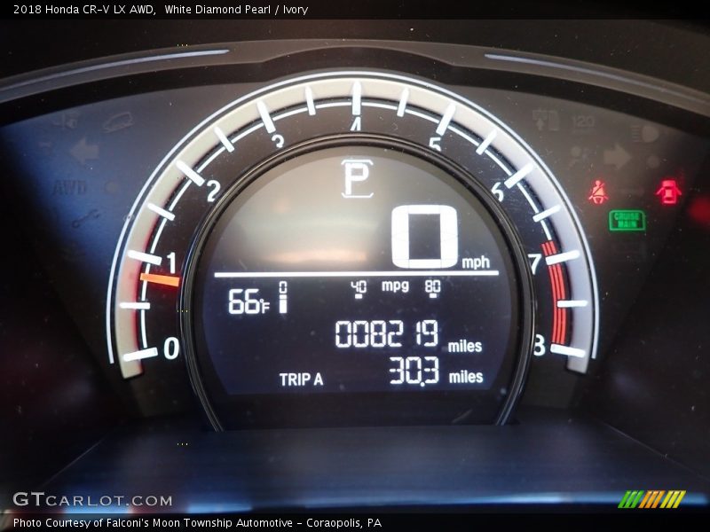 White Diamond Pearl / Ivory 2018 Honda CR-V LX AWD