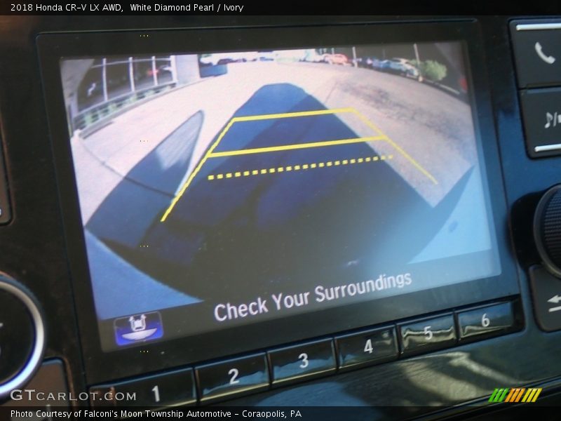 White Diamond Pearl / Ivory 2018 Honda CR-V LX AWD