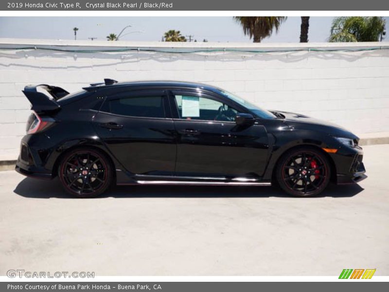 Crystal Black Pearl / Black/Red 2019 Honda Civic Type R