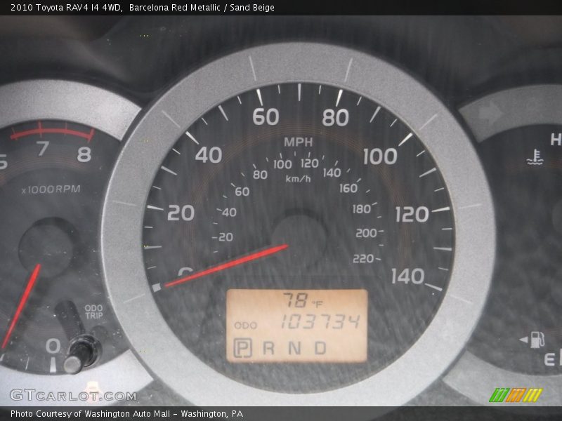 Barcelona Red Metallic / Sand Beige 2010 Toyota RAV4 I4 4WD