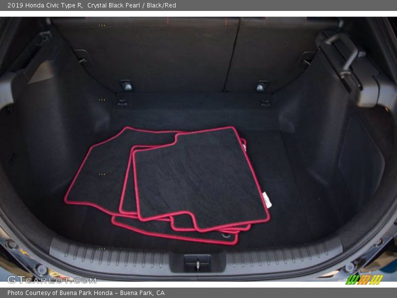 Crystal Black Pearl / Black/Red 2019 Honda Civic Type R