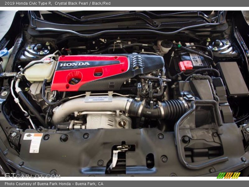 Crystal Black Pearl / Black/Red 2019 Honda Civic Type R