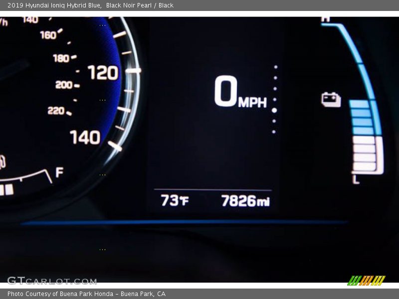 Black Noir Pearl / Black 2019 Hyundai Ioniq Hybrid Blue