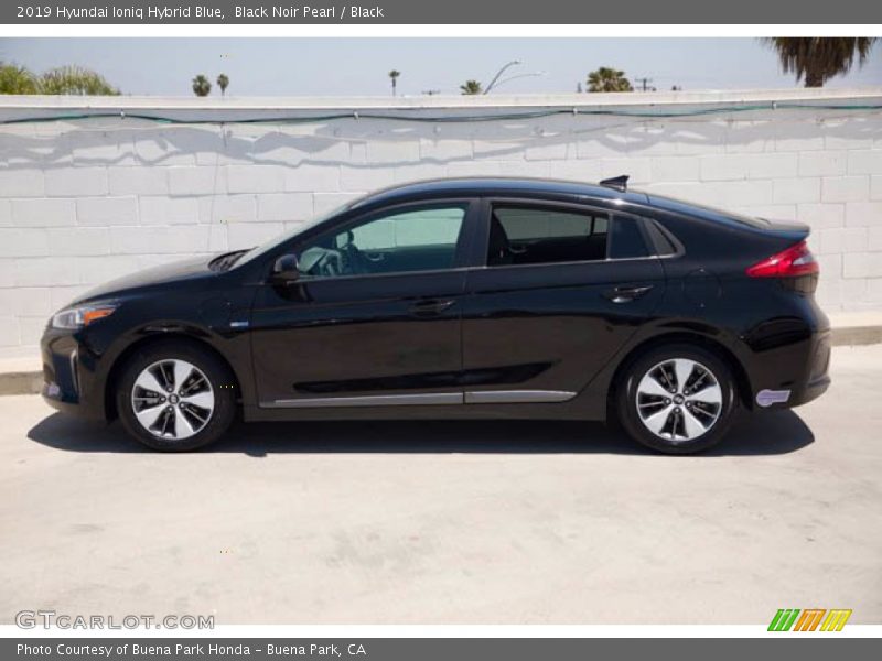 Black Noir Pearl / Black 2019 Hyundai Ioniq Hybrid Blue