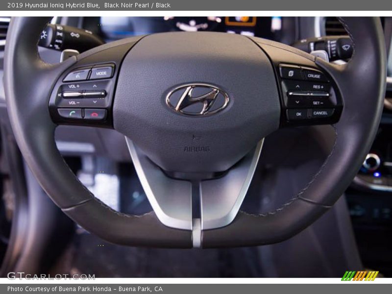 Black Noir Pearl / Black 2019 Hyundai Ioniq Hybrid Blue