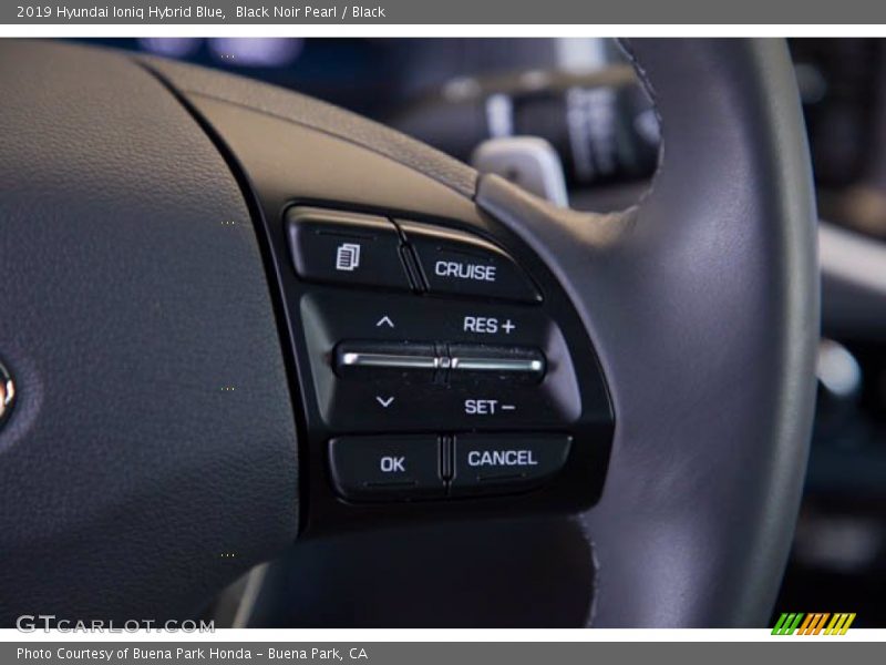 Black Noir Pearl / Black 2019 Hyundai Ioniq Hybrid Blue