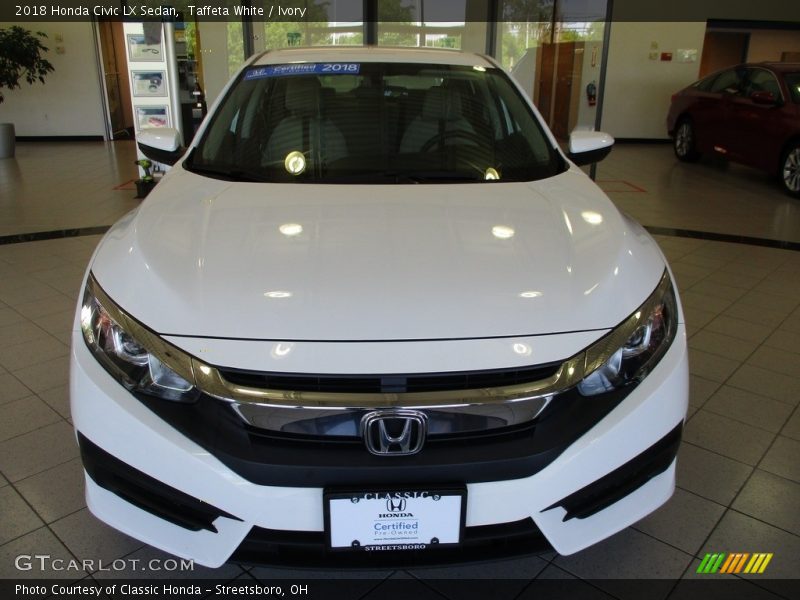 Taffeta White / Ivory 2018 Honda Civic LX Sedan