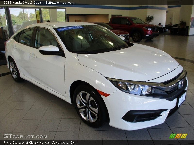 Taffeta White / Ivory 2018 Honda Civic LX Sedan