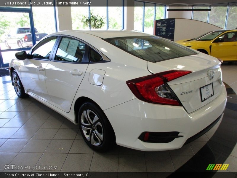 Taffeta White / Ivory 2018 Honda Civic LX Sedan