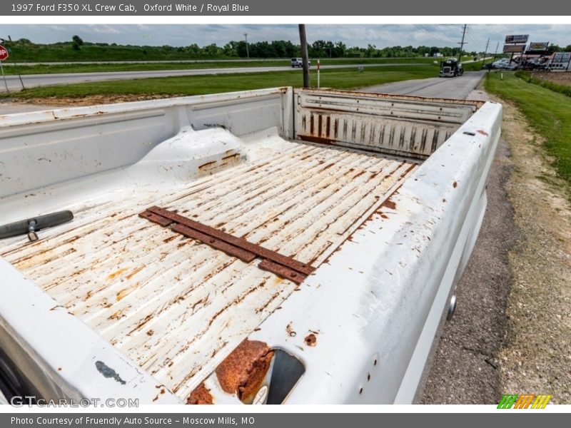 Oxford White / Royal Blue 1997 Ford F350 XL Crew Cab
