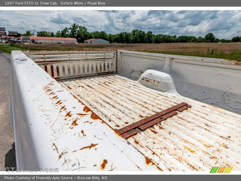 Oxford White / Royal Blue 1997 Ford F350 XL Crew Cab