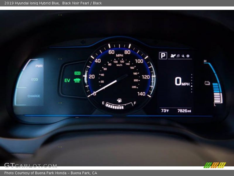 Black Noir Pearl / Black 2019 Hyundai Ioniq Hybrid Blue