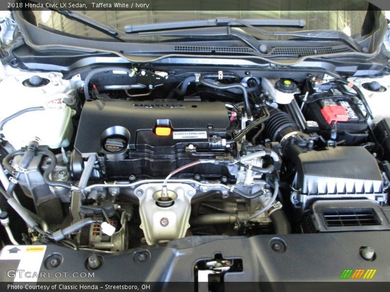 Taffeta White / Ivory 2018 Honda Civic LX Sedan