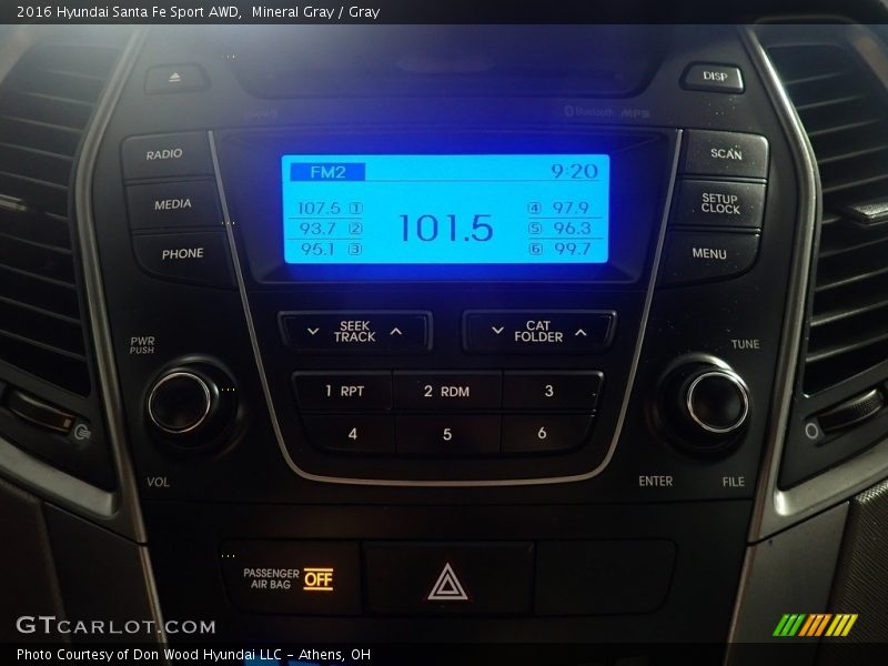 Mineral Gray / Gray 2016 Hyundai Santa Fe Sport AWD