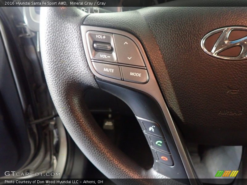 Mineral Gray / Gray 2016 Hyundai Santa Fe Sport AWD