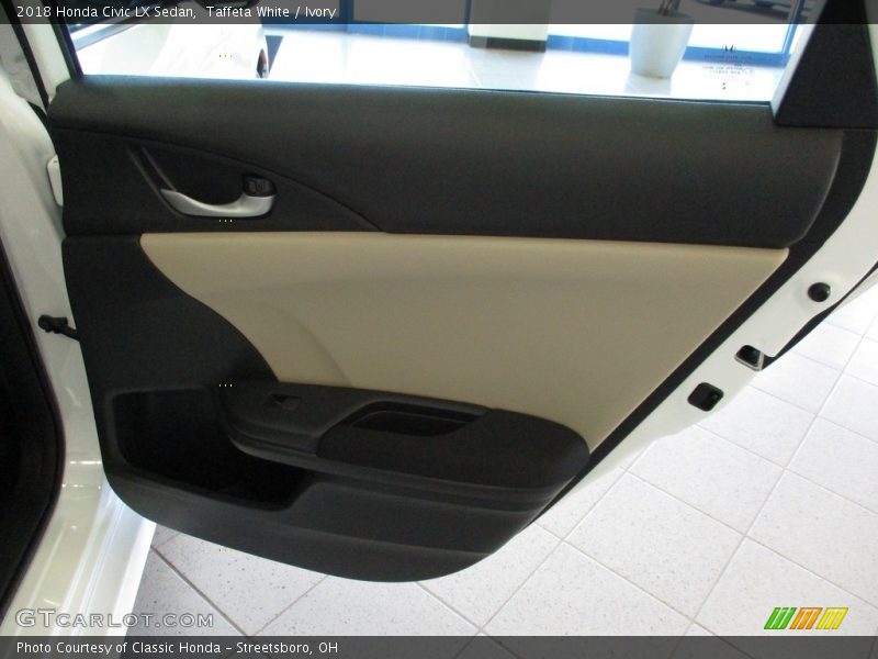 Taffeta White / Ivory 2018 Honda Civic LX Sedan