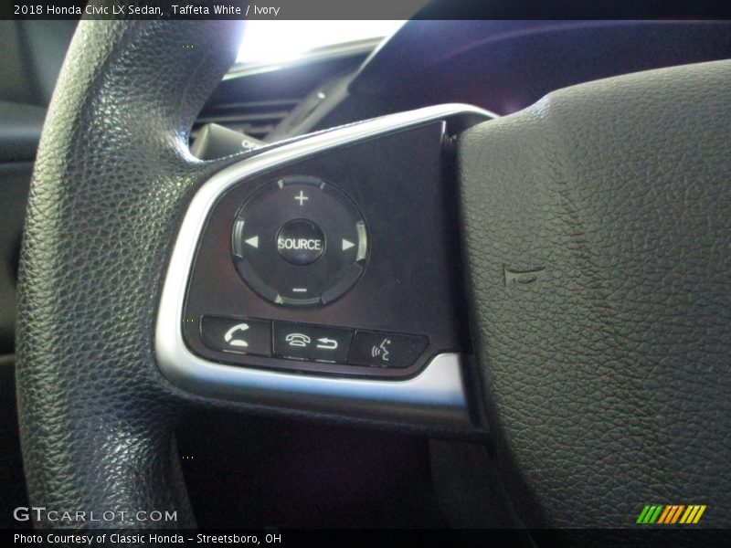 Taffeta White / Ivory 2018 Honda Civic LX Sedan