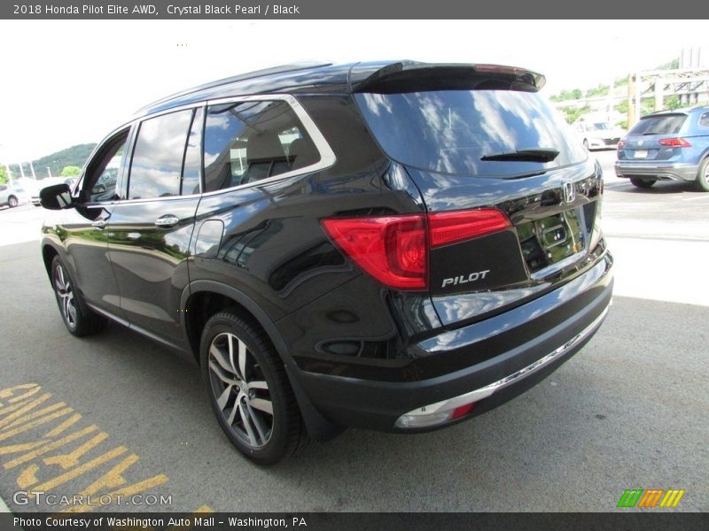 Crystal Black Pearl / Black 2018 Honda Pilot Elite AWD