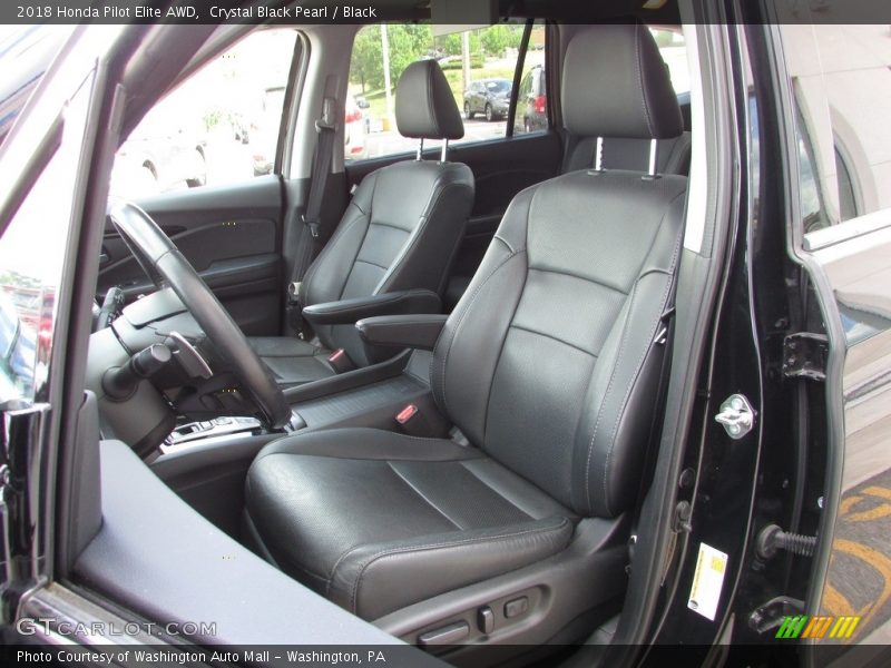 Crystal Black Pearl / Black 2018 Honda Pilot Elite AWD