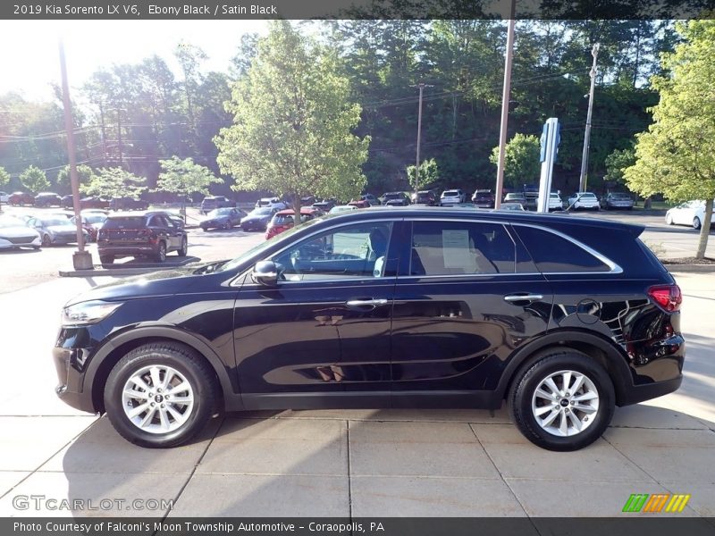 Ebony Black / Satin Black 2019 Kia Sorento LX V6