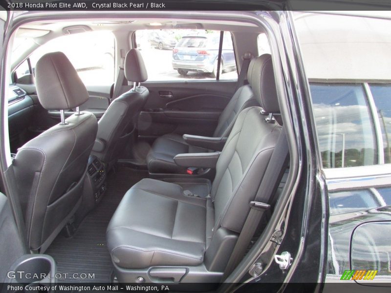 Crystal Black Pearl / Black 2018 Honda Pilot Elite AWD