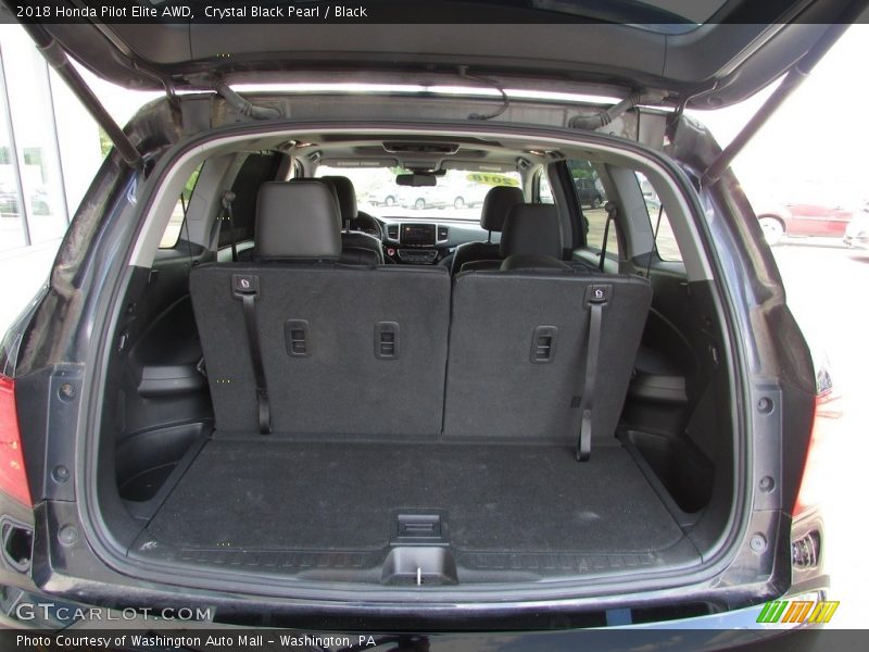 Crystal Black Pearl / Black 2018 Honda Pilot Elite AWD